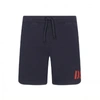 Dsquared2 Teen Logo-printed Track Shorts In Navy