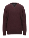 Barbour Sweater In Maroon
