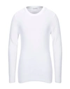 Sandro Cashmere Double-thread Crewneck Sweater In White
