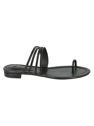 Alexandre Birman Women's Strappy Leather Toe-loop Sandals In Black