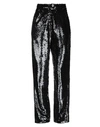 Amen Woman Pants Black Size 8 Polyurethane, Viscose, Polyester In Black