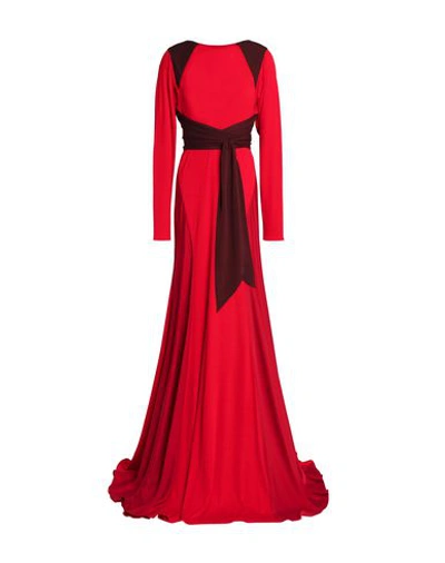 Vionnet Long Dresses In Red