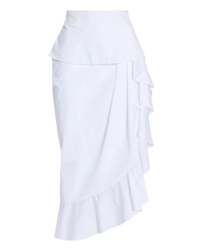 Michael Lo Sordo Midi Skirts In White