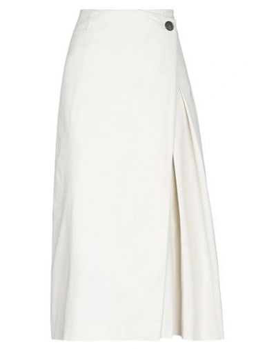 Tela Midi Skirts In Ivory