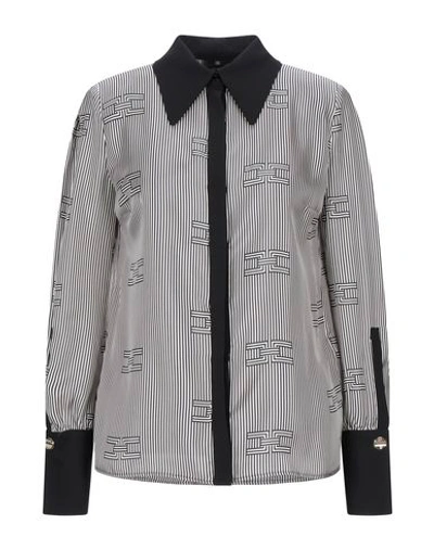 Elisabetta Franchi Silk Shirts & Blouses In Black