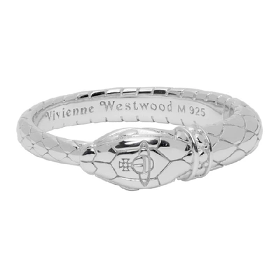 Vivienne Westwood Silver Avalon Ring In Rhodium ModeSens