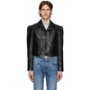 GUCCI BLACK SHINY LEATHER JACKET