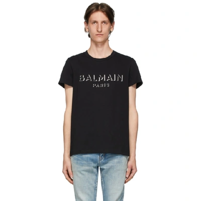 Balmain 3d Logo Graphic T-shirt In Black