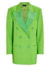 Dundas Double-breasted Leopard-print Wool-blend Jacquard Blazer