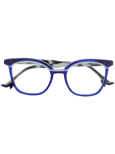 Face À Face Square-frame Glasses In Blue