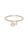 MIU MIU MIU PEARL BANGLE BRACELET