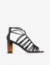 ALLSAINTS PIA GLADIATOR HEELED LEATHER SANDALS,930-10136-WF021S