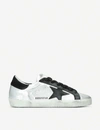 GOLDEN GOOSE WOMENS SILVER COM WOMEN'S SUPERSTAR W5 LEATHER TRAINERS 5,99093518