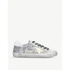 Golden Goose Superstar W5 Leather Trainers In Metal Comb