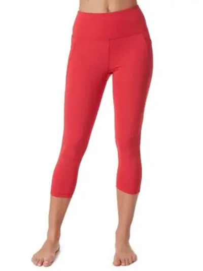 Gottex Rachel Capri Leggings In Mystic Red