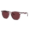 Ray Ban Rb4306 Sunglasses Striped Bordeaux Havana Frame Violet Lenses 54-19 In Striped Bordeaux Havana