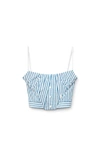 ALEXANDER WANG TUCKED BUSTIER TOP