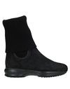 Hogan Interactive Ankle Boots In Black