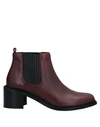 Royal Republiq Ankle Boots In Maroon