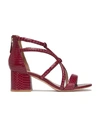 Sandro Sandals In Maroon