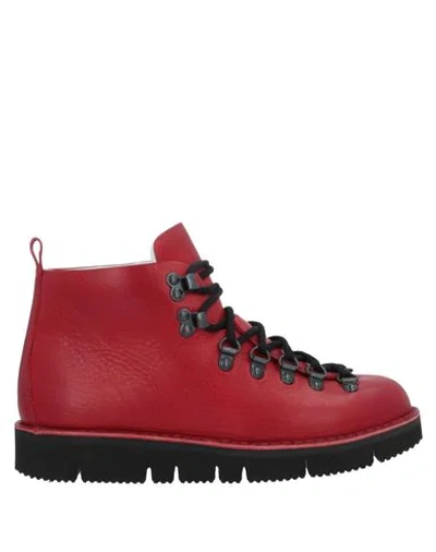 Fracap Ankle Boot In Red