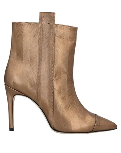 Bams Ankle Boot In Gold