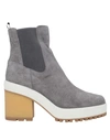 Hogan Ankle Boots In Grey