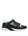 Shop Hogan Woman Sneakers Black Size 6 Leather, Textile Fibers