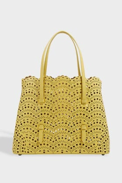 Alaïa Tote In Pale Yellow