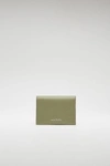 Acne Studios Bifold Cardholder Dark Green/black In Bifold Cardholder