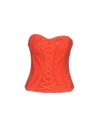 Elisabetta Franchi Tube Top In Red