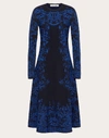 VALENTINO VALENTINO INTARSIA STRETCH-VISCOSE KNITTED DRESS