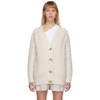 3.1 PHILLIP LIM / フィリップ リム 3.1 PHILLIP LIM WHITE WOOL CABLE KNIT CARDIGAN