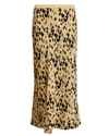 ANINE BING Bar Silk Leopard Skirt,060052353721