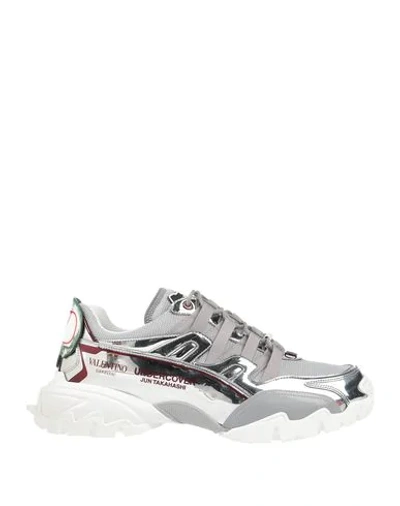 Valentino Garavani Sneakers In Silver