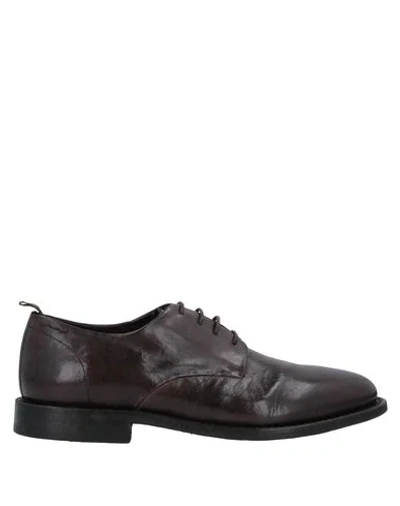 Alexander Hotto Lace-up Shoes In Dark Brown