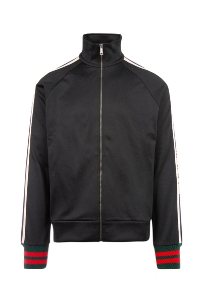 Gucci Black Logo Zip-up Track Jacket