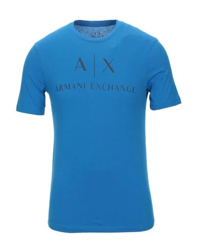 Armani Exchange T-shirt In Bright Blue
