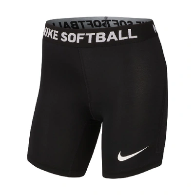 Nike Dri-fit Big Kids' (girls') Slider Softball Shorts In Black