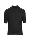 J. Lindeberg Bike Speed Zip-up T-shirt In Black