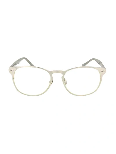 Linda Farrow 51mm Round Optical Glasses In Shiny White