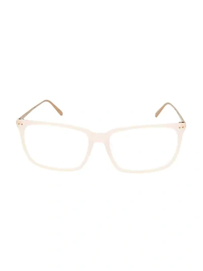 Linda Farrow 57mm Square Optical Glasses In Candy Floss
