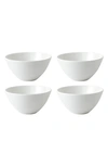 Wedgwood Gio Set Of 4 Bone China Dip Bowls In White