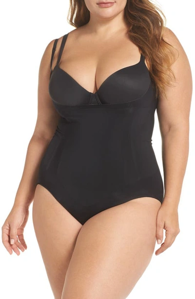 Spanxr Oncore Open Bust Panty Bodysuit In Very Black