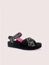 Kate Spade Women's Dotty Wedge Sandals In Taupe Multi