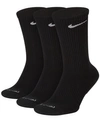 NIKE EVERYDAY PLUS CUSHIONED TRAINING CREW SOCKS 3 PAIRS