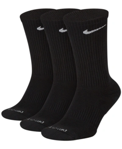 NIKE UNISEX EVERYDAY PLUS CUSHIONED TRAINING CREW SOCKS 3 PAIRS