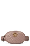 Gucci Gg Matelasse Leather Belt Bag In Porcelain Rose