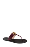 GUCCI GG T-STRAP SANDAL,497444A3N00