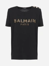 BALMAIN LOGO COTTON T-SHIRT